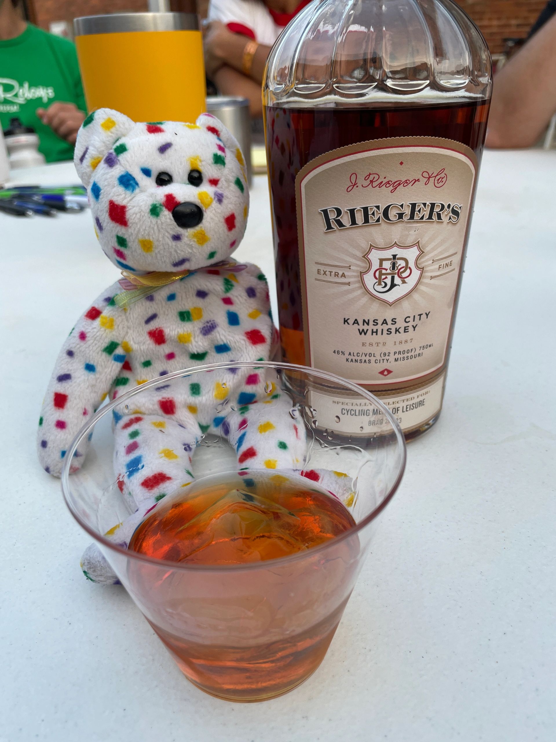 Rieger's Kansas City Whiskey selected for Cycling Men of Leisure with an old fashioned